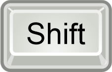 Shift is the mutator key